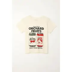 TENNIS - Camiseta estampada manga corta crudo para mujer