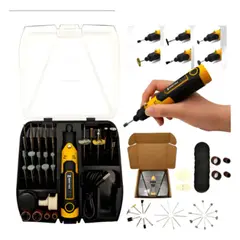 GENERICO - Motor Tool Tipo Dremel 57 Piezas Taladro Mini 6v