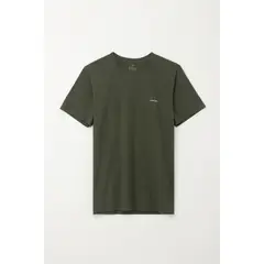TENNIS - Camiseta básica manga corta verde para hombre