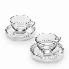 AMBIENTE GOURMET - Pocillo y plato Chelo 200ml set x2