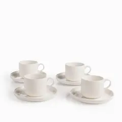 AMBIENTE GOURMET - Pocillo y plato Kira 120ml setx4