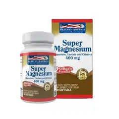 HEALTHY AMERICA - SUPLEMENTO CON CITRATO DE MAGNESIO X 100 SOFTGELS/ SUPER MAGNESIO