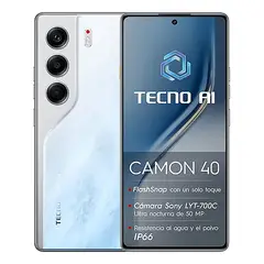 TECNO MOBILE - Celular Tecno CAMON 40 256GB 8GB Plata