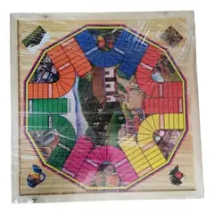 GENERICO - Juego Parques 6 Puestos Imantado Doble Cara Tablero Dardos