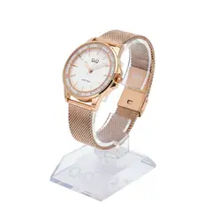 Q AND Q - Reloj Q&Q Oro Rosa Para Dama - Elegante y Resistente al Agua