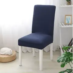 CHINA GLAZE - Funda protector para sillas comedor x4 Azul Oscuro