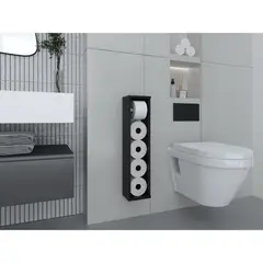 RTA MUEBLES - Organizador de Papel Balí, Wengue, Cuatro Rollos