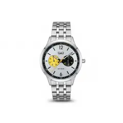 Q AND Q - Reloj Q&Q Plateado Multicalendario para Hombre
