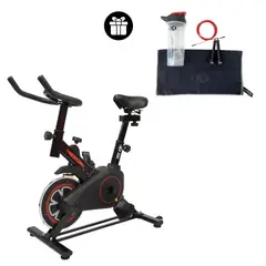 K6 - Bicicleta Spinning + Lazo Para Saltar + Vaso Mezclador + Toalla MICROFIBRA.