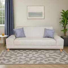 GENERICO - Sofá Cama Primavera Sintético BEIGE de alta resistencia + 2 Cojines