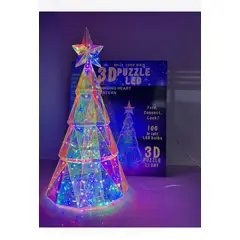 AMERICAN GENERICS - Lámpara navideña puzzle 3D -ARBOL