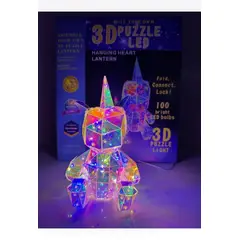 AMERICAN GENERICS - Lámpara navideña puzzle 3D