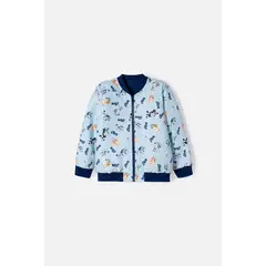 BLUEY - Chaqueta de multicolor con cierre delantero para niño 2T a 6T