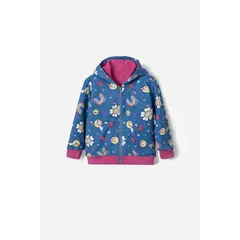 SMILEY - Buzo de multicolor con capucha para niña 2T a 5T