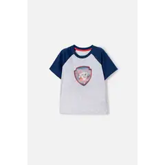NICKELODEON - Camiseta de Paw Patrol manga corta gris para niño 2T a 6T