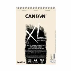 CANSON - Block XL Sand Grain Natural de 160 Gr tamaño A4 por 40 Hojas