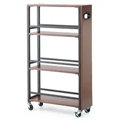 MUEBLES 2020 - Mueble Delgado Con Ruedas 3 Niveles