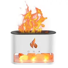 COLME TECHNOLOGY HOME - Difusor De Aromas 250ml Efecto Fuego Con Rocas Cristalinas