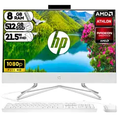 HP - TODO EN UNO AMD ATHLON 30U SSD 512GB RAM 8GB LED 21.5 FULL HD