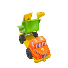 GENERICO - Volqueta Camion Grande Con Pala Y Rastilló De Juego