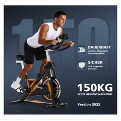 GENERICO - Ciclismo Bicicleta Fija Estática Musculación Modelo L-010 Negro..
