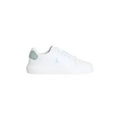 CALVIN KLEIN - Tenis blanco chunky cupsole de cuero