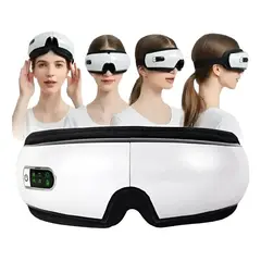 GENERICO - Gafas Relajantes Masajeador Ocular Elimina Arrugas Ojeras Blanco