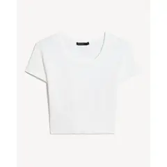 SEVEN SEVEN - Crop Top Polo Para Mujer Crema