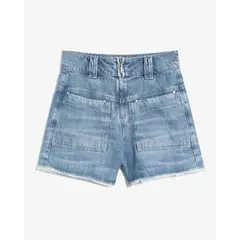 SEVEN SEVEN - Short Para Mujer Multiusos Plano Color Azul Marca #28191113