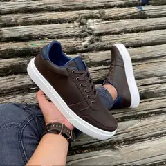 DEPORTIVA - Tenis Caballero Casual Colores Hombre Deportivo- Marron