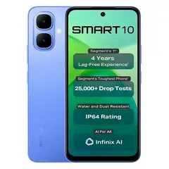 INFINIX - Celular Smart 10 128GB 4GB Ampliable a 8GB Azul
