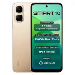 INFINIX - Celular Smart 10 128GB 4GB Ampliable a 8GB Dorado