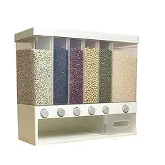 CHINA GLAZE - Dispensador De Granos Y Cereales Práctico Para Cocina