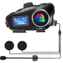 GENERICO - Intercomunicador Para Moto Q58 Rgb Musica Bluetooth 25 Horas
