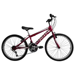 SFORZO - Bicicleta Niño Rin 24 En Aluminio 18 Cambios Negro