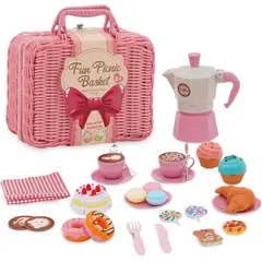GENERICO - Cesta Picnic Juego Te Juguetes Infantil Didactico Cocina