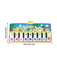 GENERICO - Tapete Piano Musical Animales infantil Educativo Didactico
