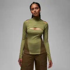 JORDAN - Camiseta manga larga Mujer 23 Rib Quarter Zip