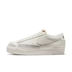 NIKE - Tenis Mujer Lifestyle Blazer Low Platform Gris