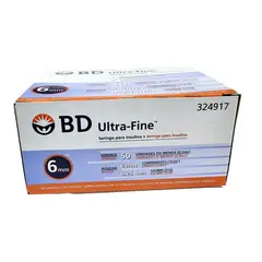BD ULTRA FINE - JERINGA DE INSULINA 0,5 ML AGUJA 31G X 6MM