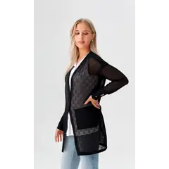 L Y H - Chilango Para Mujer Manga Larga Negro Marca L&H Ref 7D636023