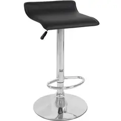 GENERICO - Silla Piso Tipo Bar Graduable Negra