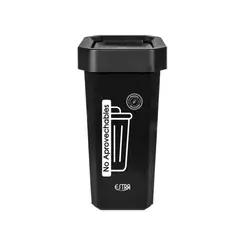 ESTRA - Papelera Ecobins Vaiven 26L Negro Poli No Aprovechable