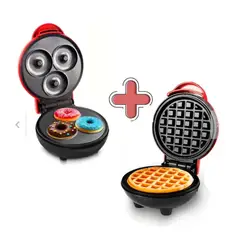 GENERICO - Combo Mini Donera 3Espacios + Mini Waflera Redonda