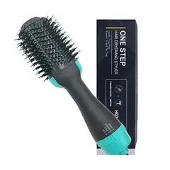 GENERAL - Cepillo Secador 2 En 1 Anti Frizz Celeste