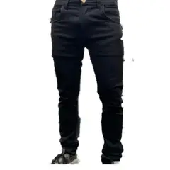 ABC - Pantalon Jean licrado Para Hombre Clasico skinny slim fit comodos