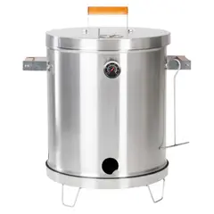 GENERICO - Asador de Barril Mediano 15 Libras Acero Inoxidable