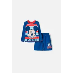 DISNEY - Conjunto de baño de Mickey Mouse de camiseta manga larga para niño