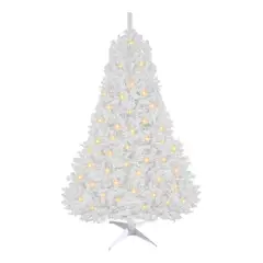 JARDIMEX - Arbol De Navidad 2.0m Con Luces Led 600 Ramas Blanco
