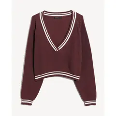 SEVEN SEVEN - Saco Para Mujer Cuello V Color Vino Marca #28330677